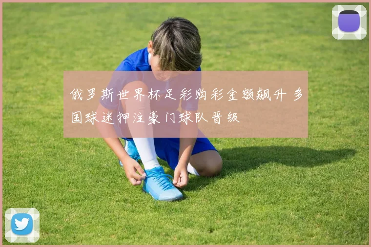 俄罗斯世界杯足彩购彩金额飙升 多国球迷押注豪门球队晋级